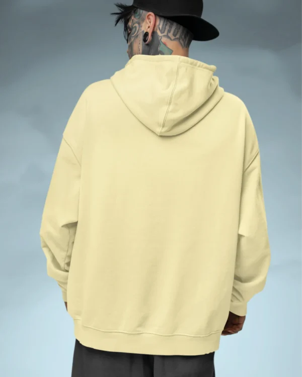 Bluza oversize z kapturem <br>LOVE z motywem piór
