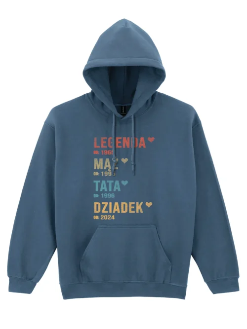 Bluza z kapturem personalizowana prezent dla Taty, Męża lub Dziadka