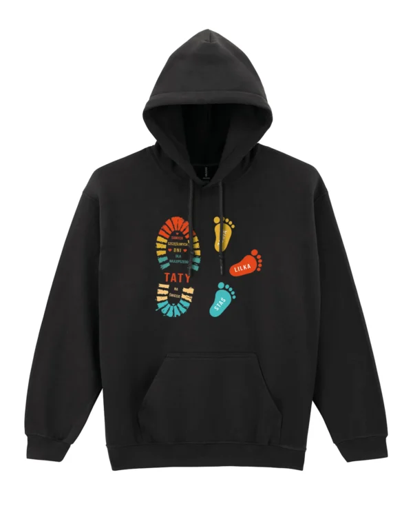 Bluza z kapturem personalizowana na dzień Ojca dla Taty od Dzieci