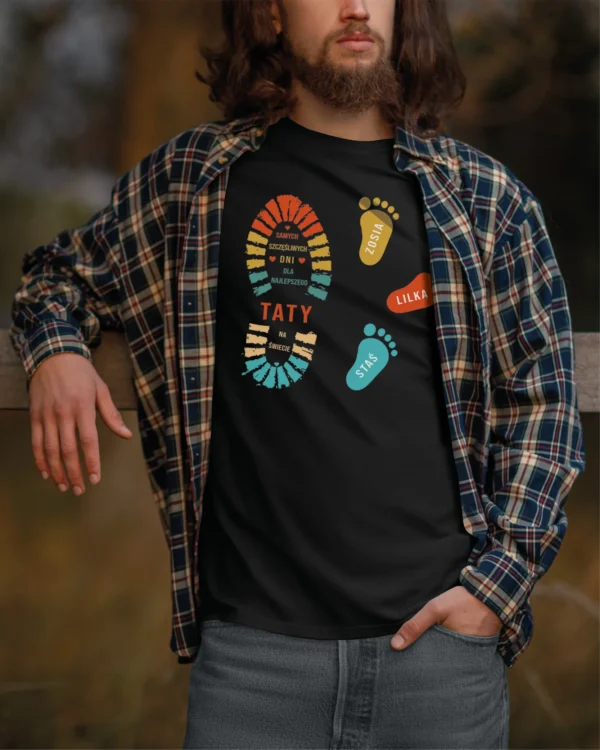Koszulka na dzień Ojca <br>Personalizowana dla Taty od dzieci