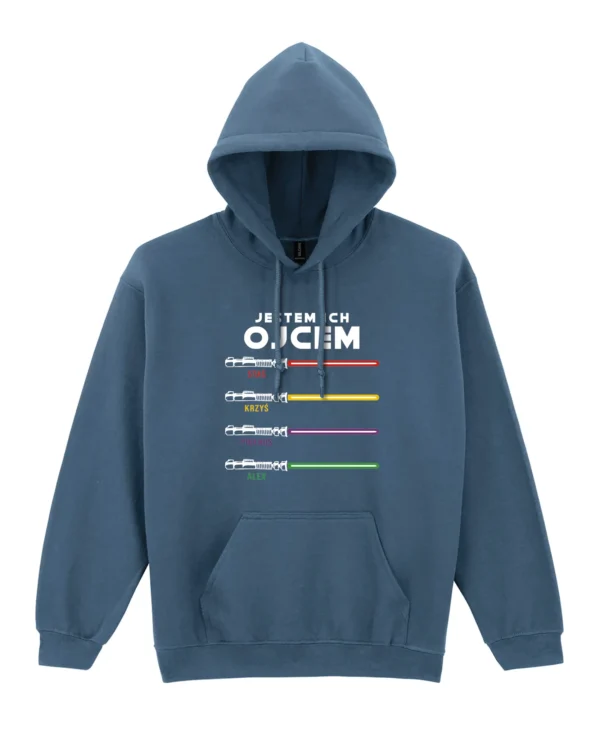 Bluza z kapturem personalizowana <br>Jestem ich Ojcem z imionami dzieci