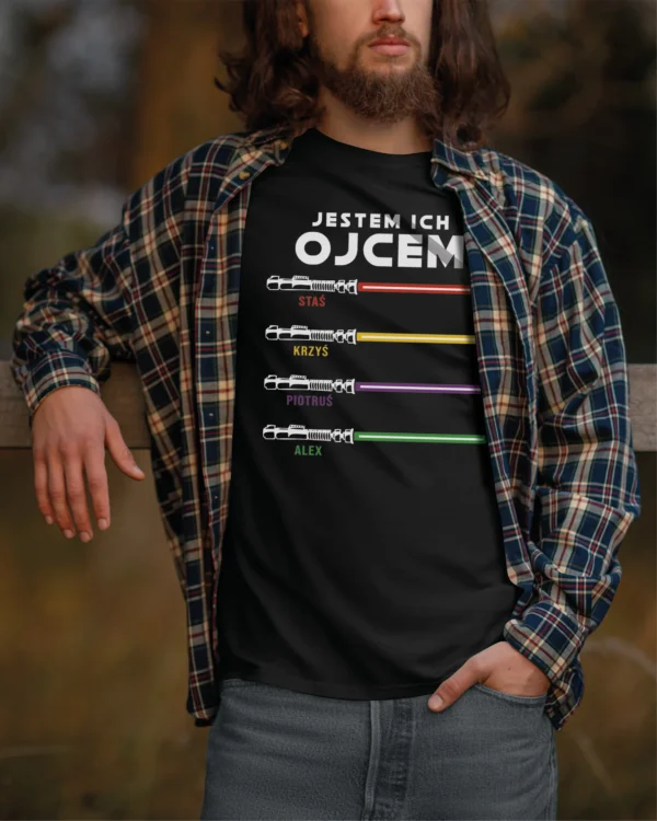 Koszulka na dzień Ojca <br>Personalizowana Jestem ich Ojcem