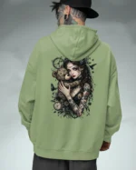 Bluza oversize z kapturem <br>Dziewczyna z misiem gotycki styl