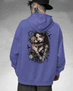 Bluza oversize z kapturem <br>Dziewczyna z misiem gotycki styl