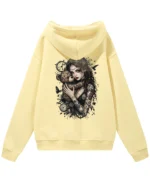 Bluza oversize z kapturem <br>Dziewczyna z misiem gotycki styl