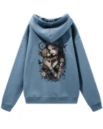 Bluza oversize z kapturem <br>Dziewczyna z misiem gotycki styl