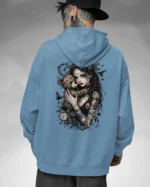 Bluza oversize z kapturem <br>Dziewczyna z misiem gotycki styl