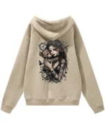 Bluza oversize z kapturem <br>Dziewczyna z misiem gotycki styl