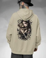 Bluza oversize z kapturem <br>Dziewczyna z misiem gotycki styl