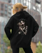 Bluza oversize z kapturem <br>Dziewczyna z misiem gotycki styl