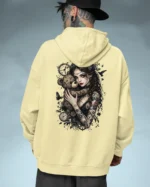 Bluza oversize z kapturem <br>Dziewczyna z misiem gotycki styl