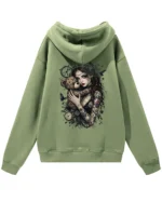 Bluza oversize z kapturem <br>Dziewczyna z misiem gotycki styl
