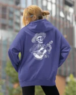 Bluza oversize z kapturem <br>Mariachi szkielet z gitarą