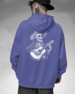 Bluza oversize z kapturem <br>Mariachi szkielet z gitarą
