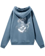 Bluza oversize z kapturem <br>Mariachi szkielet z gitarą