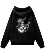 Bluza oversize z kapturem Mariachi szkielet z gitarą