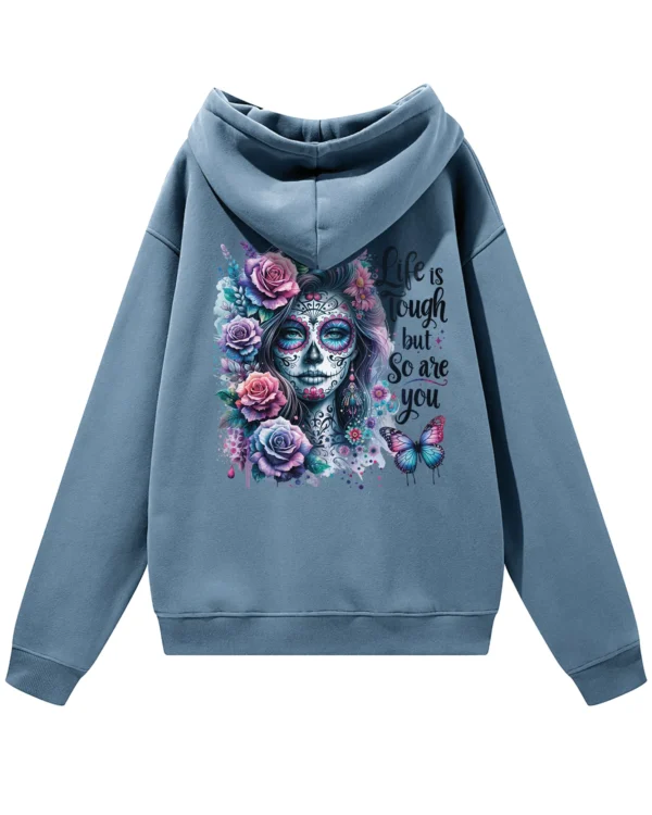 Bluza oversize z kapturem Life is tough but so are you