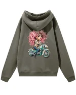Bluza oversize z kapturem <br>Dziewczyna na motorze