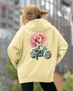 Bluza oversize z kapturem <br>Dziewczyna na motorze