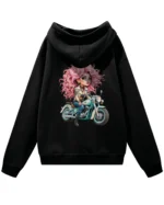 Bluza oversize z kapturem <br>Dziewczyna na motorze