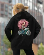 Bluza oversize z kapturem <br>Dziewczyna na motorze