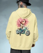 Bluza oversize z kapturem <br>Dziewczyna na motorze
