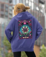 Bluza oversize z kapturem <br>Liść marihuany THE HIGH