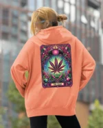 Bluza oversize z kapturem <br>Liść marihuany THE HIGH