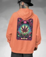 Bluza oversize z kapturem <br>Liść marihuany THE HIGH