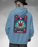 Bluza oversize z kapturem <br>Liść marihuany THE HIGH