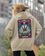 Bluza oversize z kapturem <br>Liść marihuany THE HIGH