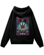 Bluza oversize z kapturem <br>Liść marihuany THE HIGH