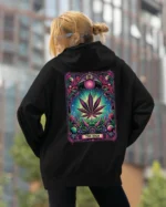 Bluza oversize z kapturem <br>Liść marihuany THE HIGH