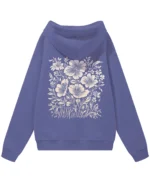 Bluza oversize z kapturem <br>Motyw kwiatów natura i elegancja