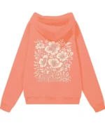 Bluza oversize z kapturem <br>Motyw kwiatów natura i elegancja