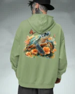 Bluza oversize z kapturem <br>Żółw natura i harmonia
