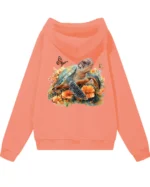 Bluza oversize z kapturem <br>Żółw natura i harmonia