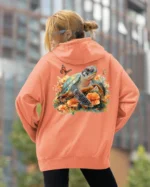 Bluza oversize z kapturem <br>Żółw natura i harmonia