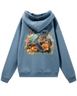 Bluza oversize z kapturem <br>Żółw natura i harmonia