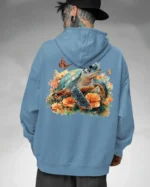 Bluza oversize z kapturem <br>Żółw natura i harmonia