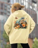 Bluza oversize z kapturem <br>Żółw natura i harmonia