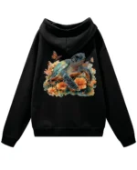 Bluza oversize z kapturem <br>Żółw natura i harmonia