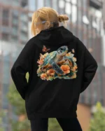 Bluza oversize z kapturem <br>Żółw natura i harmonia