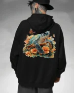 Bluza oversize z kapturem <br>Żółw natura i harmonia