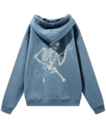 Bluza oversize z kapturem <br>Szkielet z gitarą rockowy styl