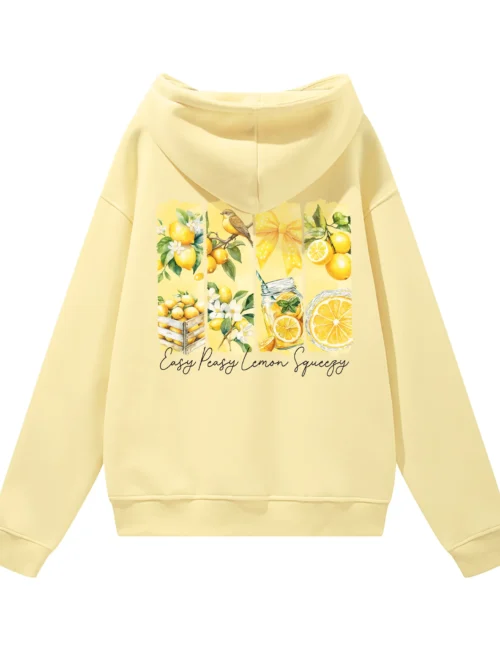 Bluza oversize z kapturem <br>Easy Peasy Lemon Squeezy