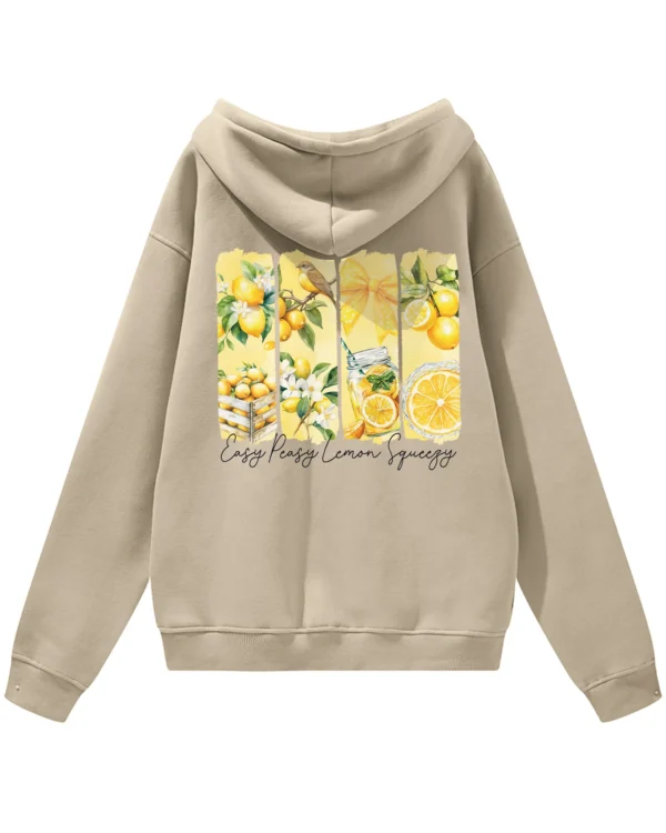Bluza oversize z kapturem <br>Easy Peasy Lemon Squeezy