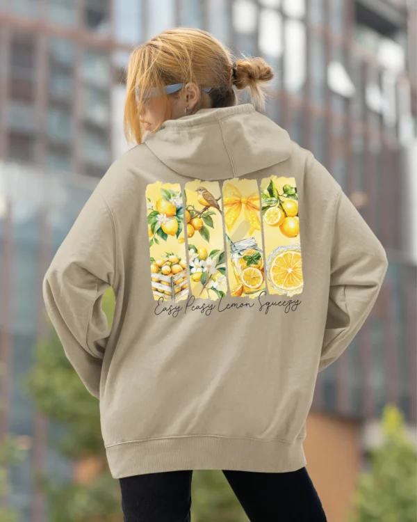 Bluza oversize z kapturem <br>Easy Peasy Lemon Squeezy