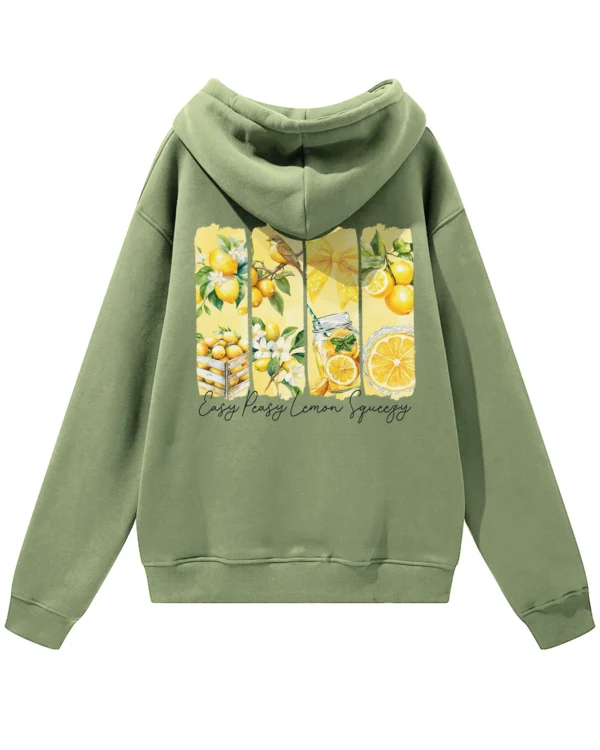 Bluza oversize z kapturem <br>Easy Peasy Lemon Squeezy