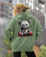 Bluza oversize z kapturem <br>Mroczny miś